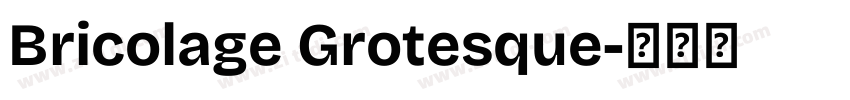Bricolage Grotesque字体转换